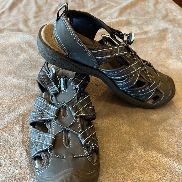 Women's Alpine Design Outdoor, Boulder II, Blue sandals, anti-microbial, Size 8 - Picture 2 of 7